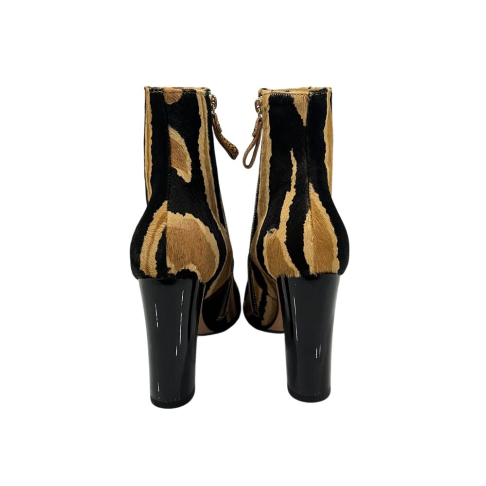 Borbonese Black Genuine Leather Women Boot