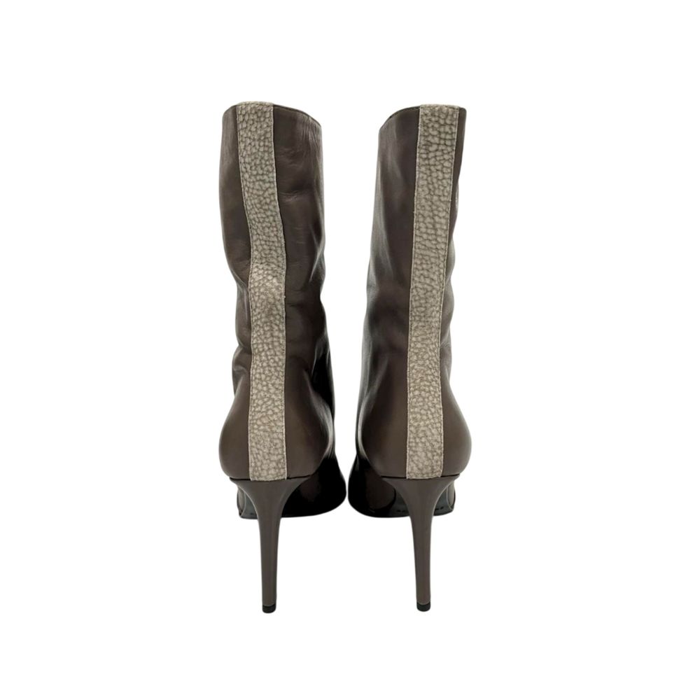 Borbonese Brown Leather Women Boot