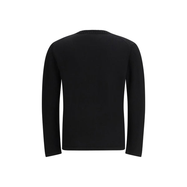 Prada Black Fleece Wool Sweatshirt