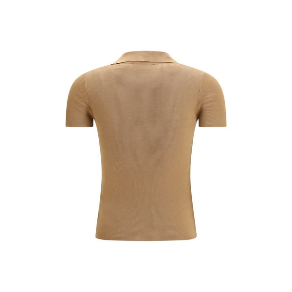 Max Mara Beige Fleece Wool Pattern Shirt