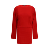 Jacquemus Red Viscose Cocktail Dress