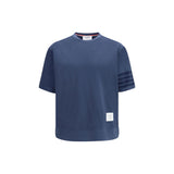 Thom Browne Blue Cotton Sportswear