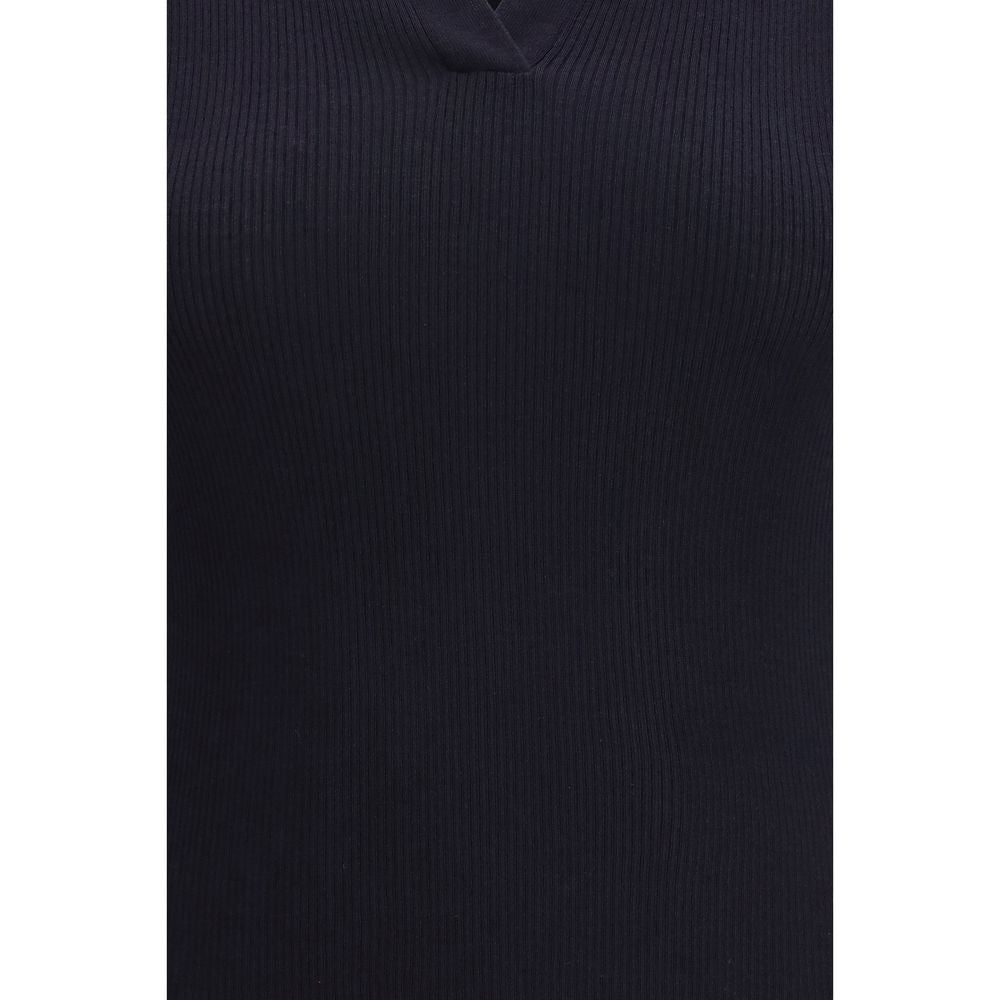 Max Mara Blue Fleece Wool Dress Shirt