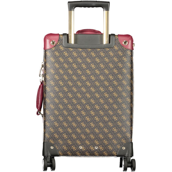 Guess Jeans Marrone Poliuretano Women's Travel Trolley
