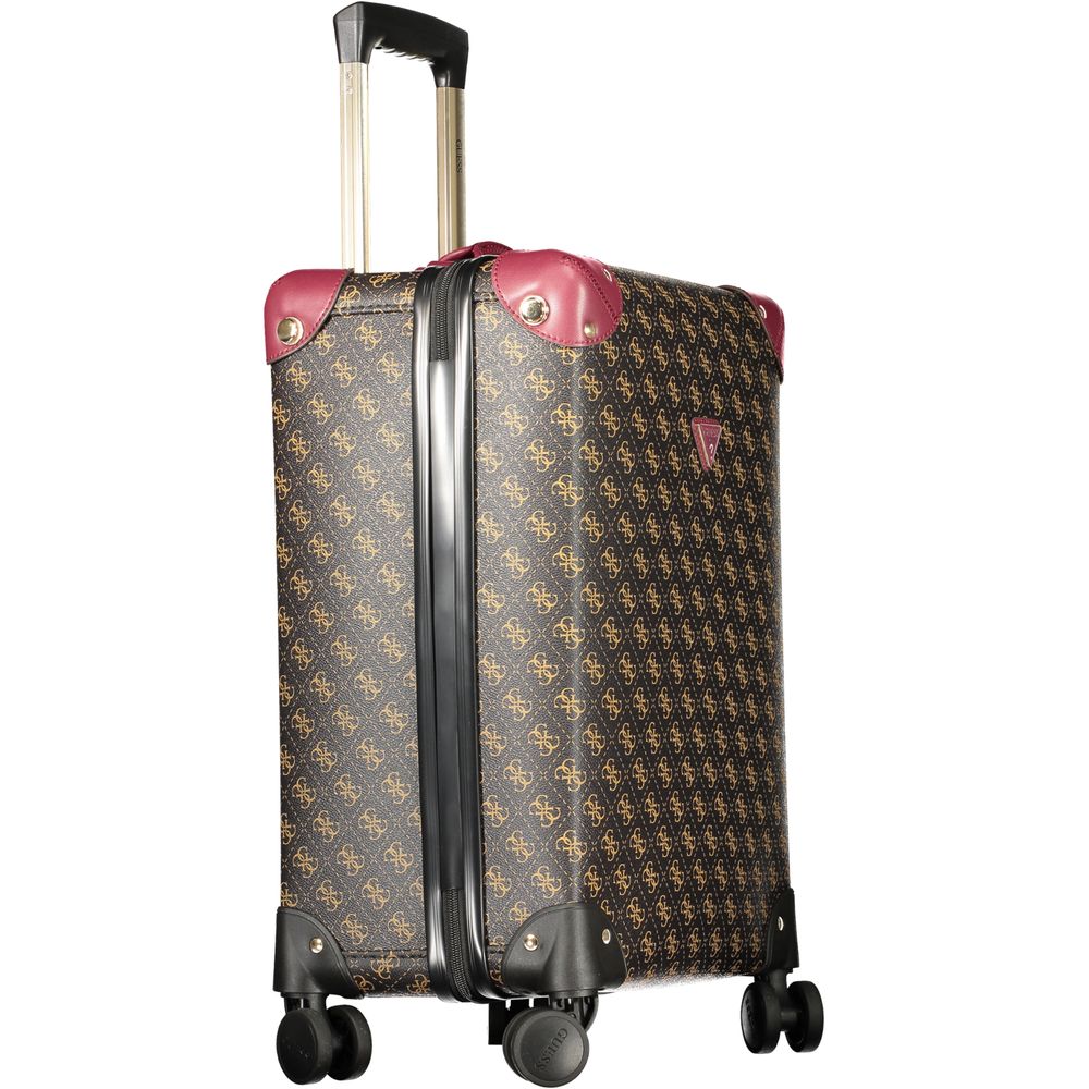 Guess Jeans Marrone Poliuretano Women's Travel Trolley