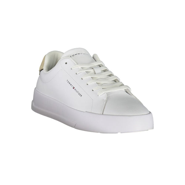 Tommy Hilfiger Bianco Polyurethane Men Sneaker