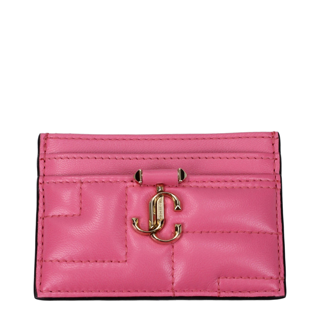 Jimmy Choo Pink Leather Cardholder