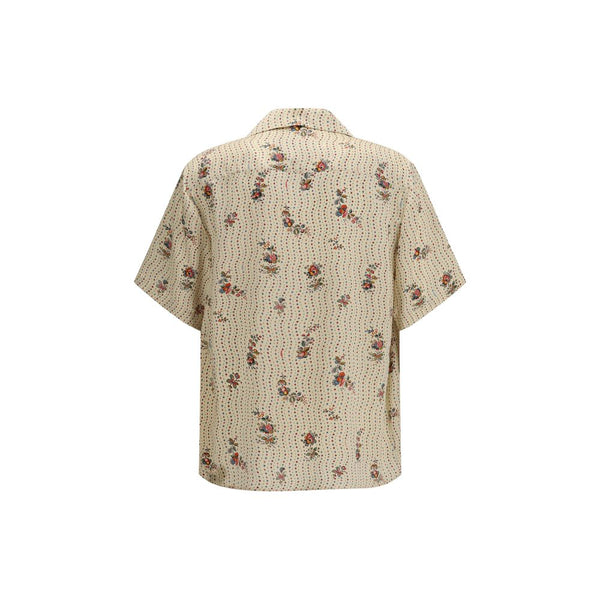 Valentino Multicolor Silk Pattern Shirt