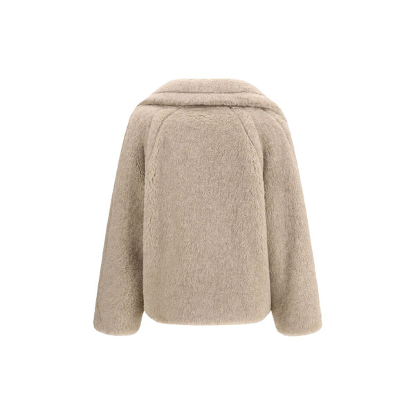 Max Mara Beige Alpaca Vicugna Pacos Coat
