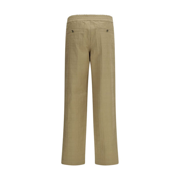 Burberry Beige Cotton Casual Pants