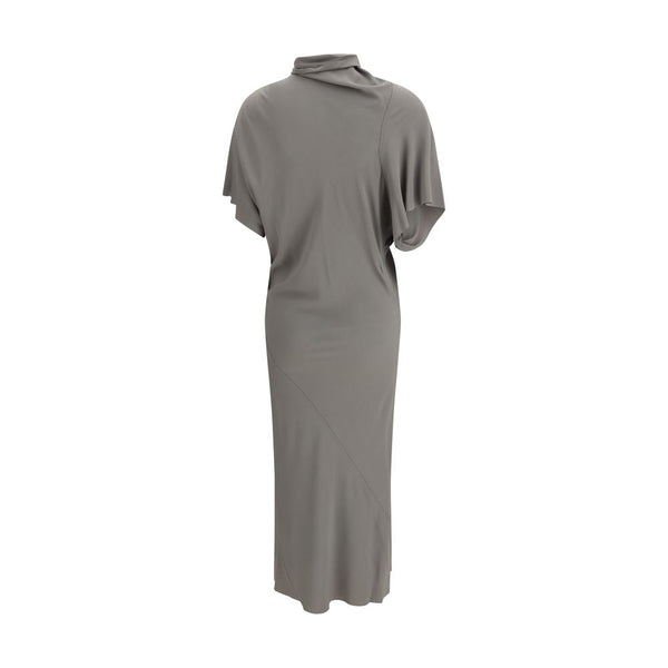 Rick Owens Gray Acetate Casual Dress