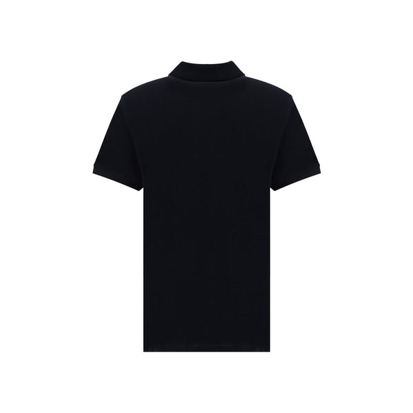Ami Paris Black Cotton Polo Shirt