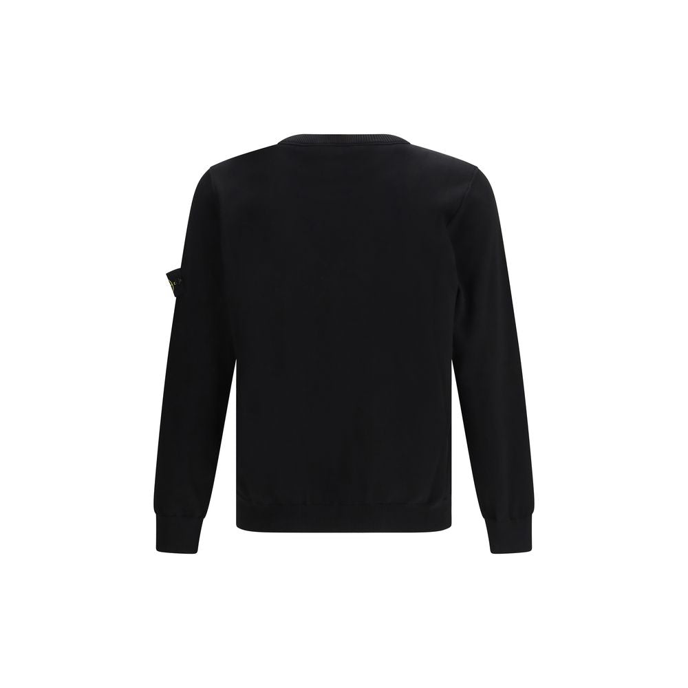 Stone Island Black Cotton Sweatshirt