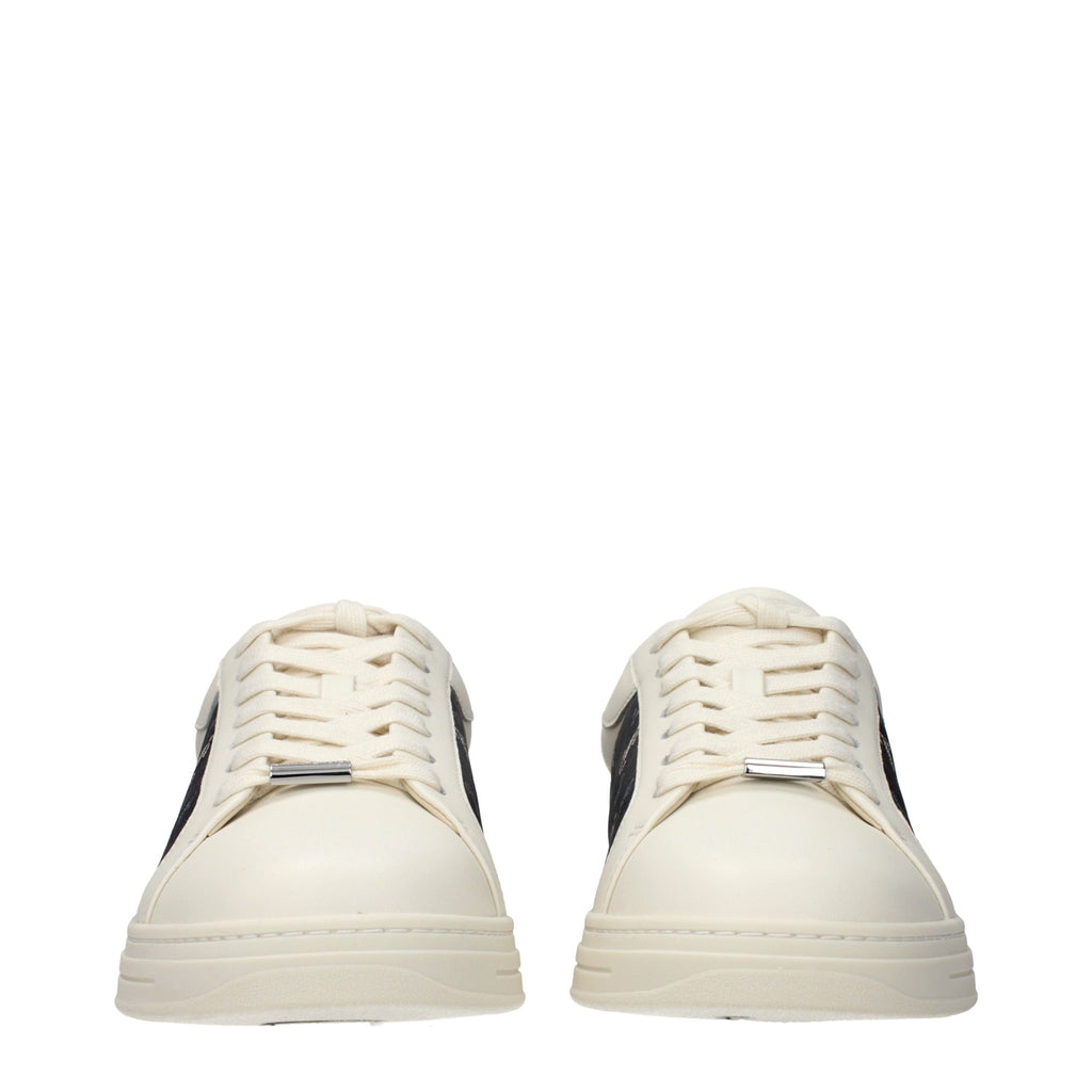 Jimmy Choo Beige Leather Low Top Sneakers