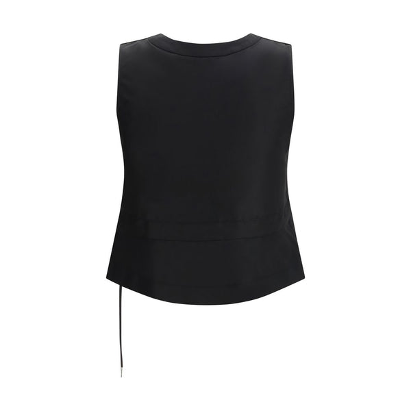 Sacai Black Polyester Waistcoat