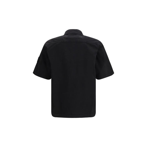 Stone Island Black Cotton Shortsleeve Shirt
