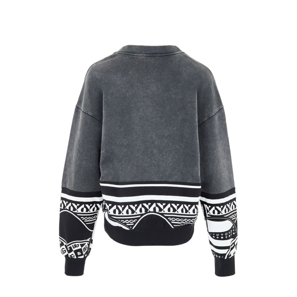 Dolce & Gabbana Black Cotton Sweatshirt