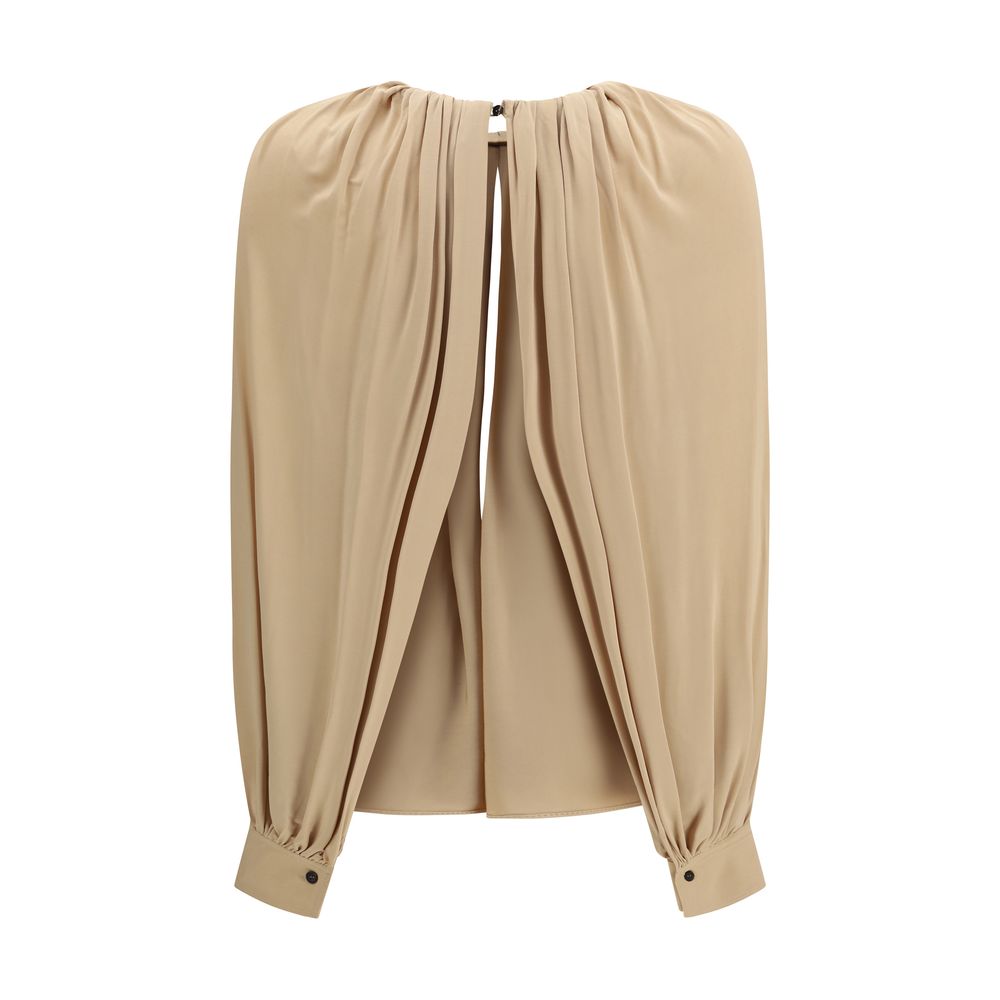 Ferragamo Beige Viscose Top