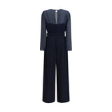 P.A.R.O.S.H. Blue Polyester Jumpsuit