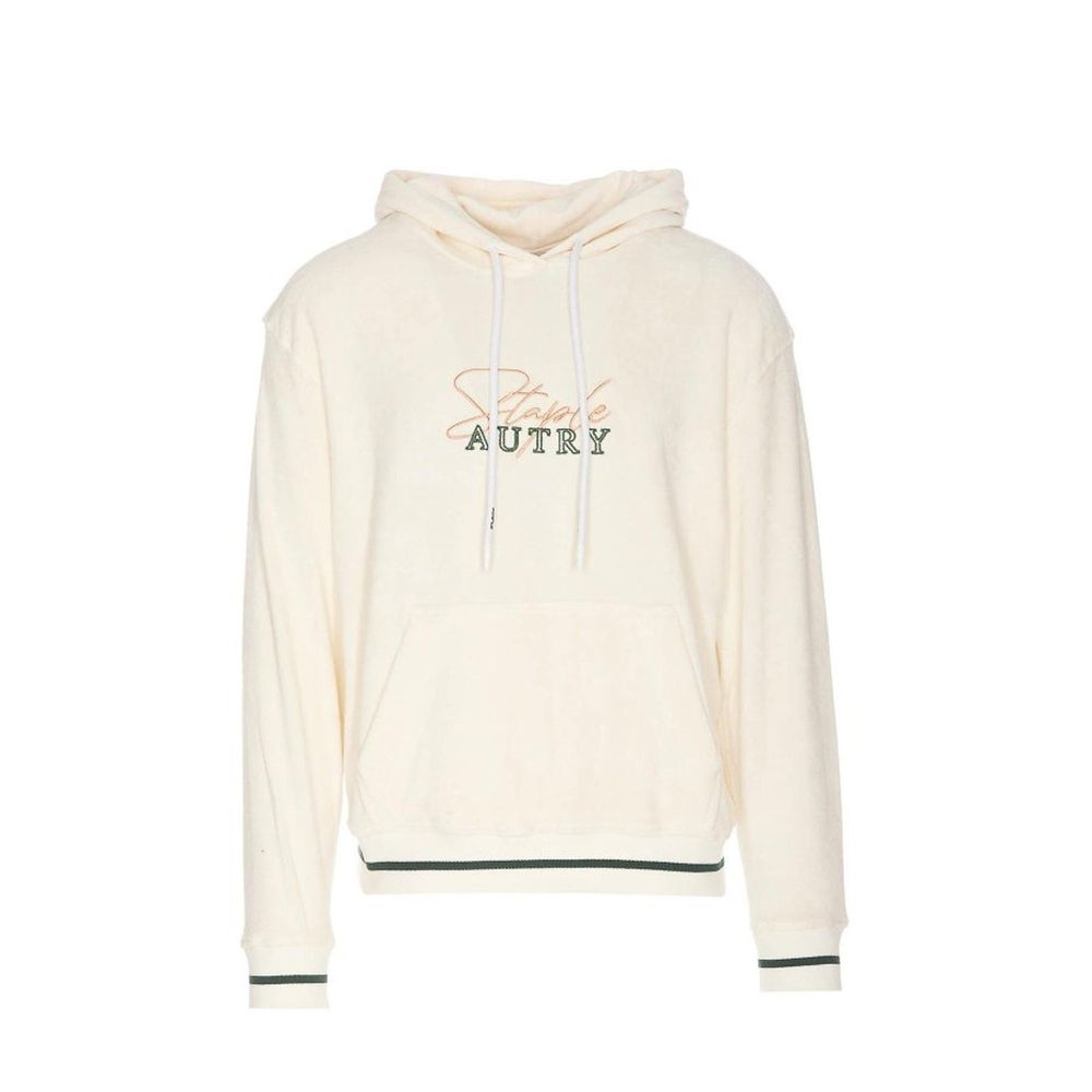 Autry White Cotton Hoodie