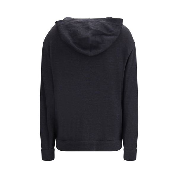 Brunello Cucinelli Gray Silk Sweatshirt