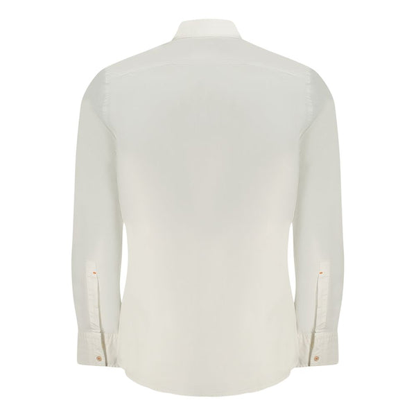 Hugo Boss White Cotton Men Shirt