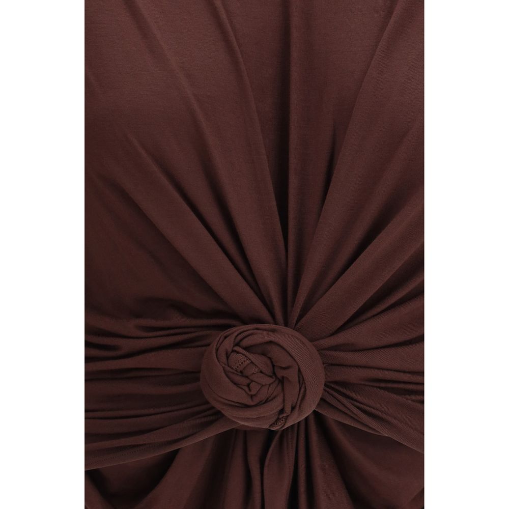 Magda Butrym Brown Copper T-Shirt