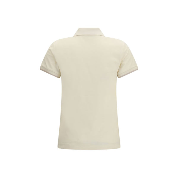 Moncler Beige Cotton Polo Shirt