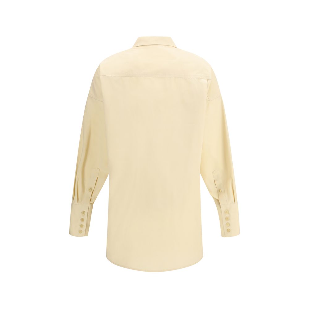 Darkpark Beige Cotton Dress Shirt