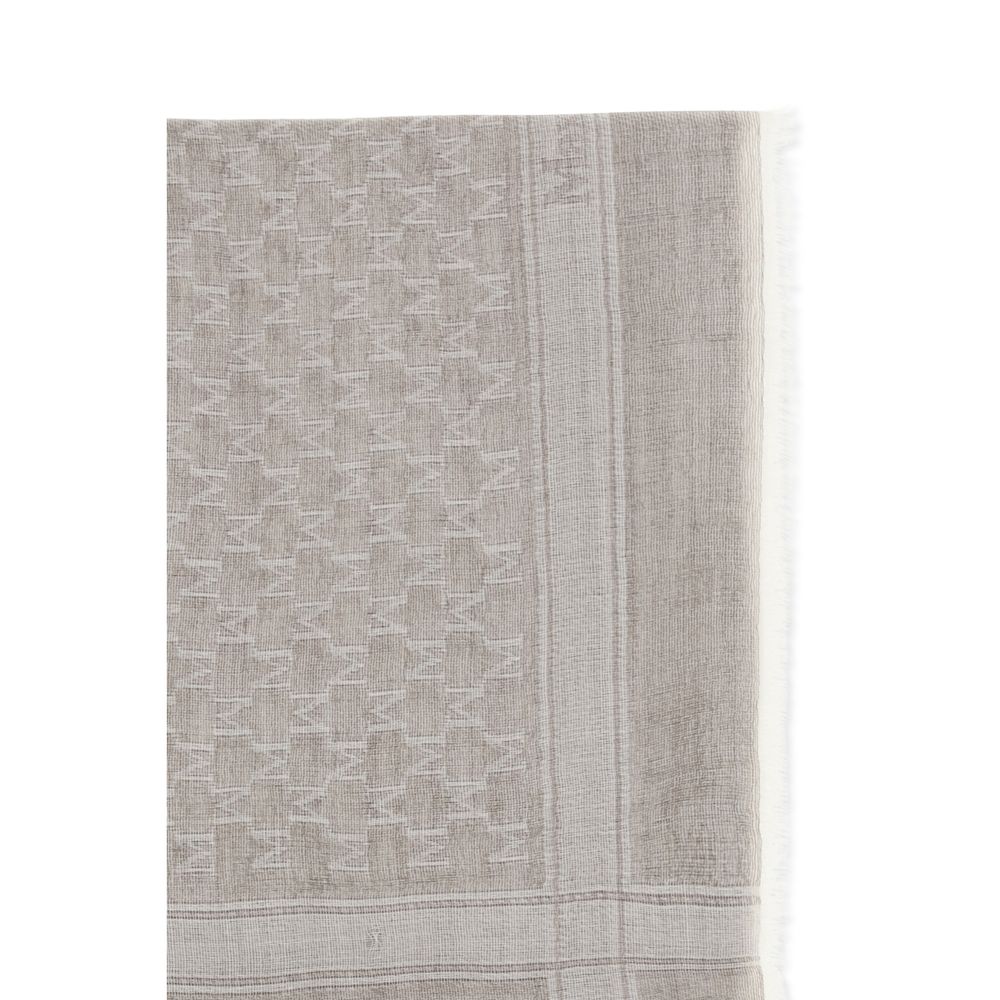 Max Mara Beige Wool Scarf