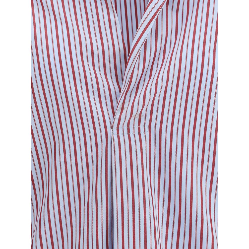 SOSUE Blue Cotton Pattern Shirt