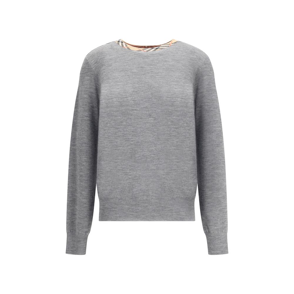 Burberry Gray Cotton Sweatshirt
