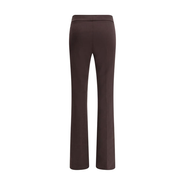 Avenue Montaigne Brown Elastane Flared Pants