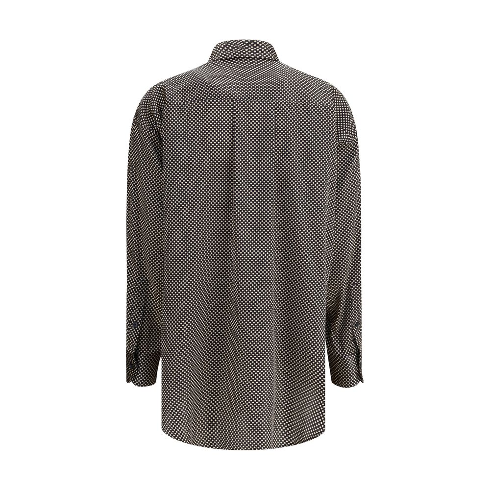 Tom Ford Black Silk Pattern Shirt