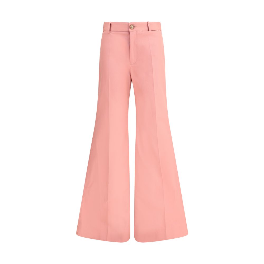 Chloé Multicolor Cotton Flared Pants