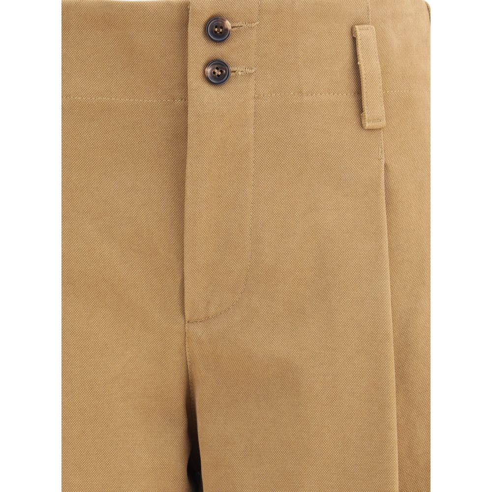 Chloé Beige Cotton Casual Pants