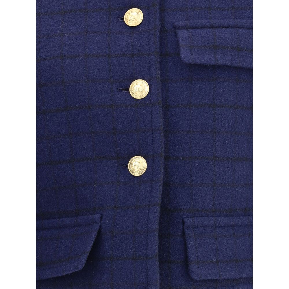 Chloé Blue Wool Coat