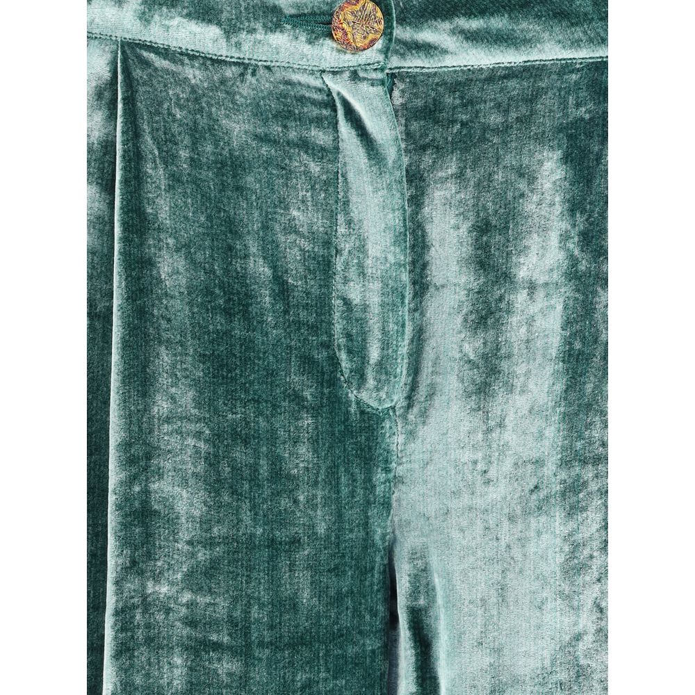 Kristina Ti Bicolor Cotton Casual Pants