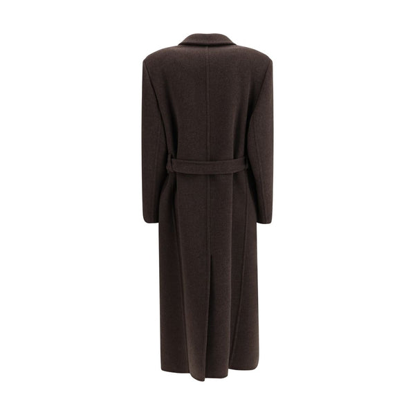 Brunello Cucinelli Brown Fleece Wool Coat