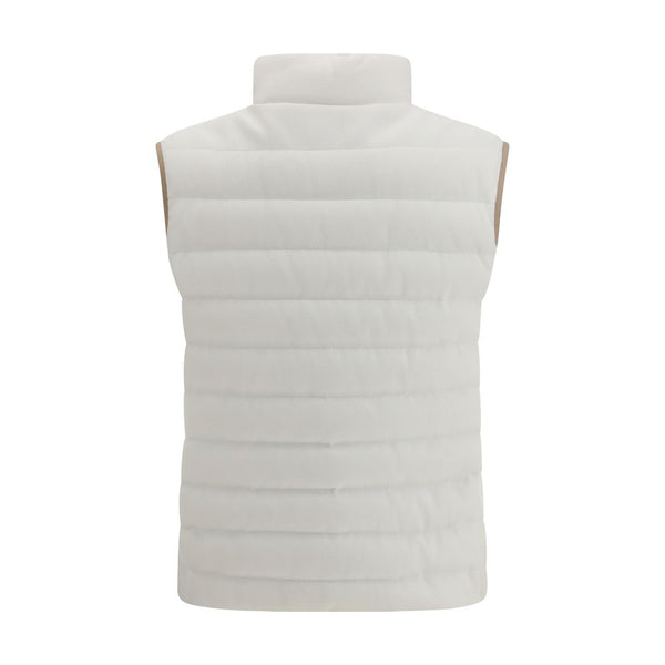 Brunello Cucinelli White Cotton Jackets And Coat