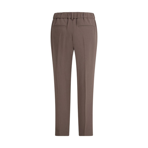 Brunello Cucinelli Gray Acetate Casual Pants