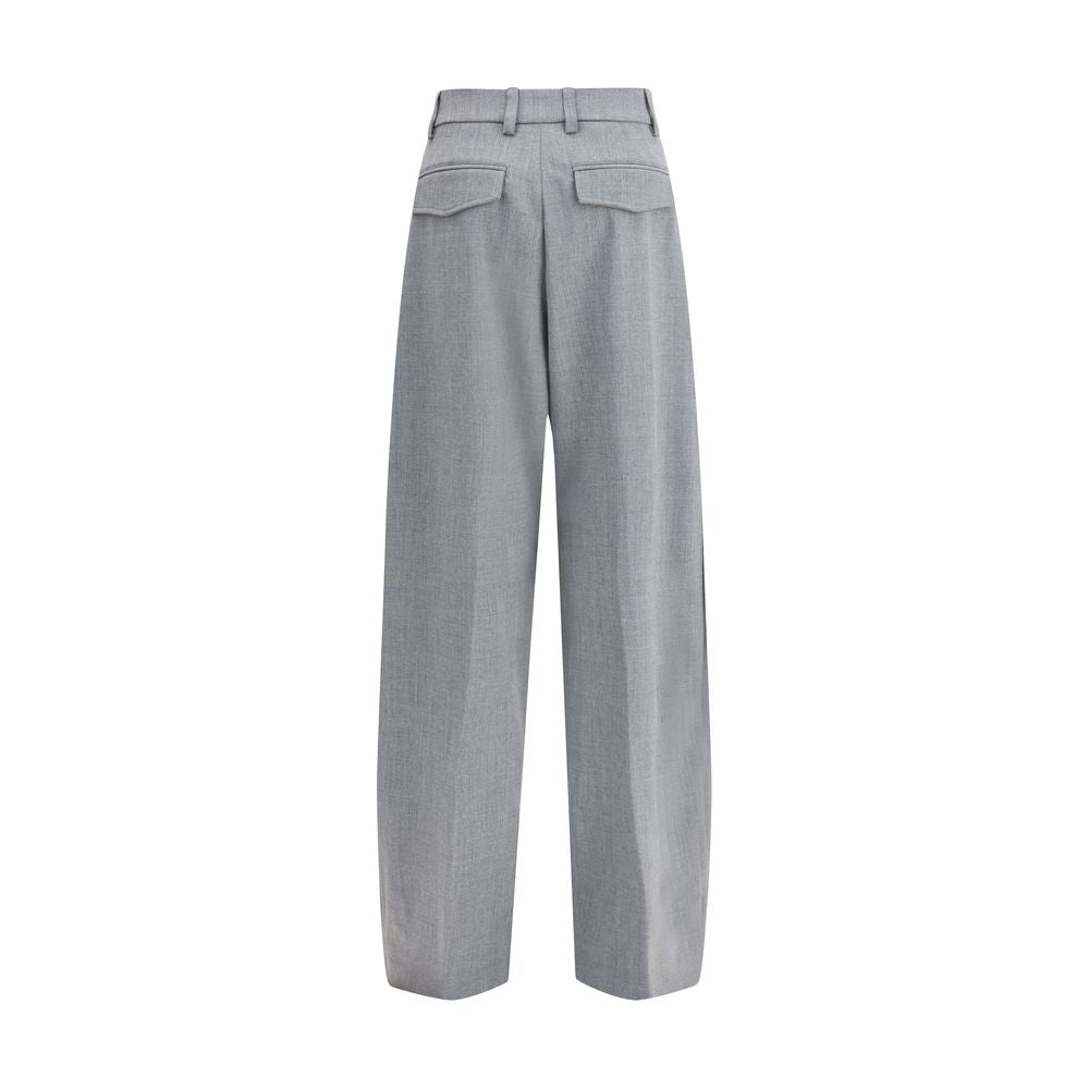 The Latest Gray Polyester Casual Pants