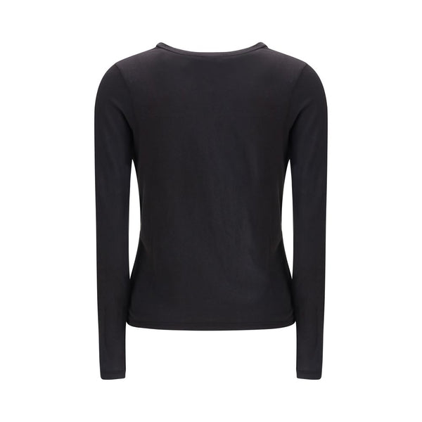 James Perse Black Cotton Long Sleeve T-Shirt