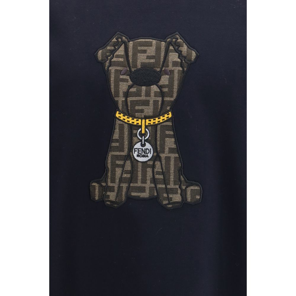 Fendi Black Cotton T-Shirt