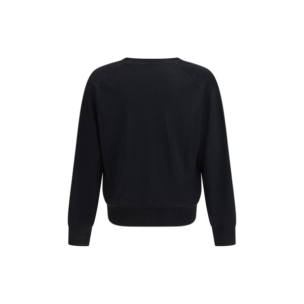 Ami Paris Black Merino Wool Cardigan
