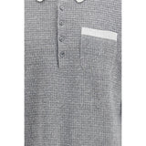 Thom Browne Gray Linen Dress Shirt