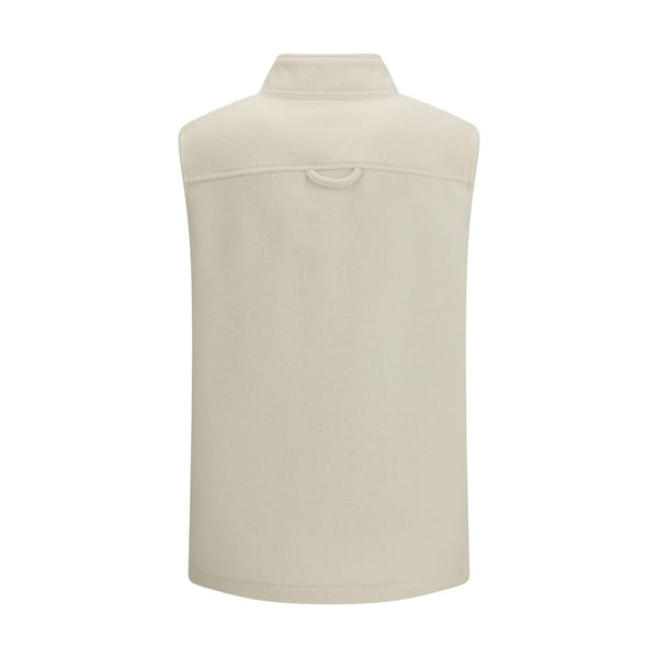 RIER Beige Fleece Wool Sleveless Jacket