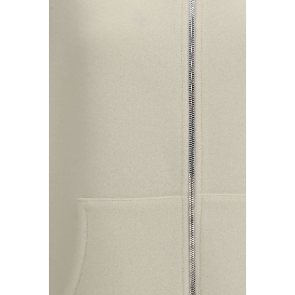 RIER Beige Fleece Wool Sleveless Jacket