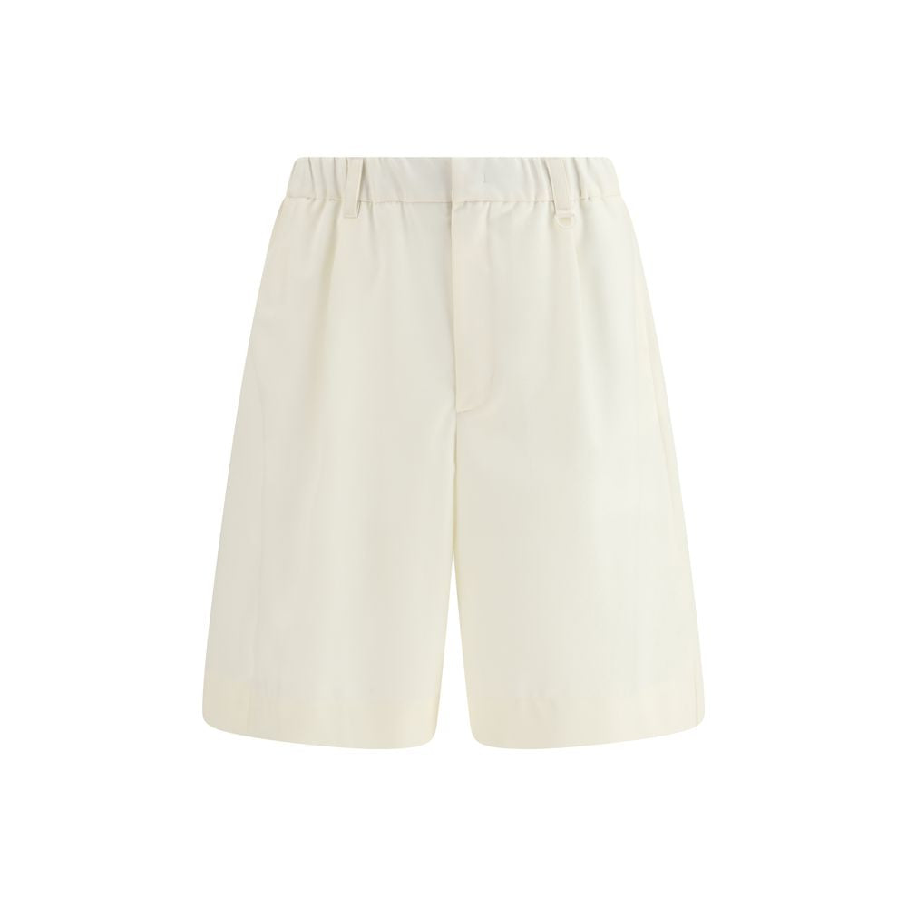 LAMINAR Beige Polyester Shorts