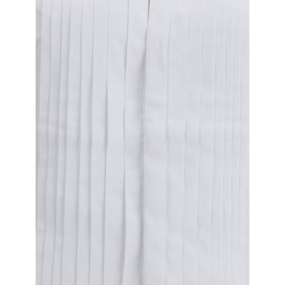 SA SU PHI White Cotton Dress Shirt